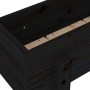 Jardinera madera maciza de pino negro 62x30x38 cm de vidaXL, Maceteros y jardineras - Ref: Foro24-825181, Precio: 41,83 €, De...
