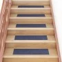 Alfombrilla autoadhesiva escalera 15 uds gris azul 76x20 cm de vidaXL, Alfombrillas para escalones - Ref: Foro24-326929, Prec...