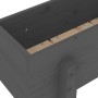 Jardinera madera maciza de pino gris 62x30x38 cm de vidaXL, Maceteros y jardineras - Ref: Foro24-825179, Precio: 47,67 €, Des...