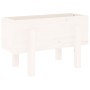Jardinera madera maciza de pino blanco 62x30x38 cm de vidaXL, Maceteros y jardineras - Ref: Foro24-825178, Precio: 38,78 €, D...