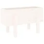 Jardinera madera maciza de pino blanco 62x30x38 cm de vidaXL, Maceteros y jardineras - Ref: Foro24-825178, Precio: 38,45 €, D...