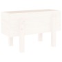 Jardinera madera maciza de pino blanco 62x30x38 cm de vidaXL, Maceteros y jardineras - Ref: Foro24-825178, Precio: 38,78 €, D...