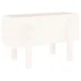 Jardinera madera maciza de pino blanco 62x30x38 cm de vidaXL, Maceteros y jardineras - Ref: Foro24-825178, Precio: 38,45 €, D...