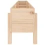 Arriate elevado de jardín madera maciza de pino 160x30x38 cm de vidaXL, Maceteros y jardineras - Ref: Foro24-825191, Precio: ...