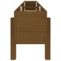 Arriate elevado de jardín madera pino marrón miel 160x30x38 cm de vidaXL, Maceteros y jardineras - Ref: Foro24-825194, Precio...