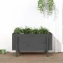 Arriate elevado de jardín madera maciza pino gris 101x50x57 cm de vidaXL, Maceteros y jardineras - Ref: Foro24-825214, Precio...