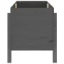 Arriate elevado de jardín madera maciza pino gris 101x50x57 cm de vidaXL, Maceteros y jardineras - Ref: Foro24-825214, Precio...