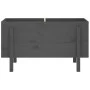 Arriate elevado de jardín madera maciza pino gris 101x50x57 cm de vidaXL, Maceteros y jardineras - Ref: Foro24-825214, Precio...