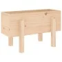 Jardinera madera maciza de pino 62x30x38 cm de vidaXL, Maceteros y jardineras - Ref: Foro24-825177, Precio: 38,28 €, Descuent...