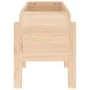 Jardinera madera maciza de pino 62x30x38 cm de vidaXL, Maceteros y jardineras - Ref: Foro24-825177, Precio: 38,28 €, Descuent...