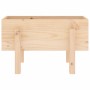 Jardinera madera maciza de pino 62x30x38 cm de vidaXL, Maceteros y jardineras - Ref: Foro24-825177, Precio: 38,84 €, Descuent...