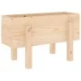 Jardinera madera maciza de pino 62x30x38 cm de vidaXL, Maceteros y jardineras - Ref: Foro24-825177, Precio: 38,28 €, Descuent...