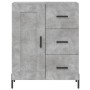 Aparador alto madera contrachapada gris hormigón 69,5x34x180 cm de vidaXL, Aparadores - Ref: Foro24-3190033, Precio: 151,07 €...