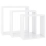 Estantes cubo de pared 3 unidades MDF blanco de vidaXL, Estantes y estanterías - Ref: Foro24-323949, Precio: 30,96 €, Descuen...