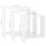 Estantes cubo de pared 3 unidades MDF blanco de vidaXL, Estantes y estanterías - Ref: Foro24-323949, Precio: 30,96 €, Descuen...