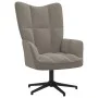 Sillón de relax de terciopelo gris claro de vidaXL, Sillones - Ref: Foro24-328095, Precio: 121,97 €, Descuento: %