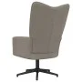 Sillón de relax de terciopelo gris claro de vidaXL, Sillones - Ref: Foro24-328095, Precio: 121,97 €, Descuento: %