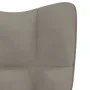 Sillón de relax de terciopelo gris claro de vidaXL, Sillones - Ref: Foro24-328095, Precio: 121,97 €, Descuento: %