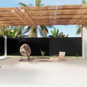 Toldo lateral retráctil negro 200x1200 cm en Sombrillas | Comprar online en Foru.es