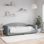 Sofá cama tela gris claro 90x190 cm de vidaXL, Camas y somieres - Ref: Foro24-354121, Precio: 181,35 €, Descuento: %