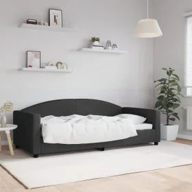 Schlafsofa aus schwarzem Stoff, 90 x 190 cm von vidaXL, Betten und Lattenroste - Ref: Foro24-354123, Preis: 183,44 €, Rabatt: %