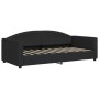 Sofá cama tela negro 90x190 cm de vidaXL, Camas y somieres - Ref: Foro24-354123, Precio: 186,16 €, Descuento: %