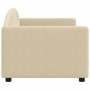 Sofá cama tela color crema 80x200 cm de vidaXL, Camas y somieres - Ref: Foro24-354110, Precio: 186,12 €, Descuento: %