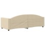 Sofá cama tela color crema 80x200 cm de vidaXL, Camas y somieres - Ref: Foro24-354110, Precio: 186,12 €, Descuento: %