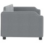 Sofá cama tela gris claro 90x200 cm de vidaXL, Camas y somieres - Ref: Foro24-354205, Precio: 195,90 €, Descuento: %
