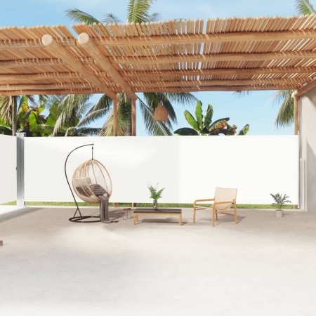 Toldo lateral retráctil crema 200x1200 cm en Sombrillas | Comprar online en Foru.es