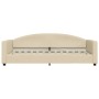 Sofá cama tela color crema 90x200 cm de vidaXL, Camas y somieres - Ref: Foro24-354115, Precio: 188,77 €, Descuento: %
