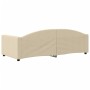 Sofá cama tela color crema 90x200 cm de vidaXL, Camas y somieres - Ref: Foro24-354115, Precio: 188,77 €, Descuento: %