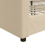 Sofá cama tela color crema 90x200 cm de vidaXL, Camas y somieres - Ref: Foro24-354115, Precio: 188,77 €, Descuento: %