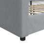 Sofá cama tela gris claro 100x200 cm de vidaXL, Camas y somieres - Ref: Foro24-354116, Precio: 197,56 €, Descuento: %