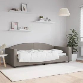 Sofá cama tela gris taupe 90x200 cm de vidaXL, Camas y somieres - Ref: Foro24-354114, Precio: 188,49 €, Descuento: %