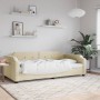 Sofá cama tela color crema 100x200 cm de vidaXL, Camas y somieres - Ref: Foro24-354214, Precio: 204,67 €, Descuento: %