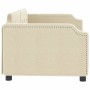 Sofá cama tela color crema 100x200 cm de vidaXL, Camas y somieres - Ref: Foro24-354214, Precio: 204,67 €, Descuento: %