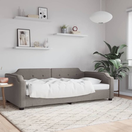Sofá cama tela gris taupe 90x200 cm de vidaXL, Camas y somieres - Ref: Foro24-354208, Precio: 194,93 €, Descuento: %