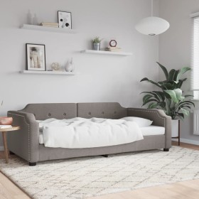 Sofá cama tela gris taupe 100x200 cm de vidaXL, Camas y somieres - Ref: Foro24-354213, Precio: 205,22 €, Descuento: %