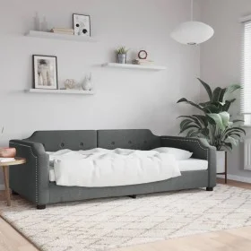 Dunkelgraues Stoffschlafsofa 80x200 cm von vidaXL, Betten und Lattenroste - Ref: Foro24-354201, Preis: 187,39 €, Rabatt: %