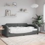 Sofá cama tela gris oscuro 80x200 cm de vidaXL, Camas y somieres - Ref: Foro24-354201, Precio: 190,19 €, Descuento: %