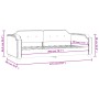 Sofá cama tela negro 80x200 cm de vidaXL, Camas y somieres - Ref: Foro24-354202, Precio: 191,74 €, Descuento: %
