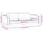 Sofá cama tela color crema 90x200 cm de vidaXL, Camas y somieres - Ref: Foro24-354209, Precio: 197,87 €, Descuento: %