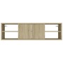 Estantería pared madera contrachapada roble Sonoma 102x30x29 cm de vidaXL, Estantes y estanterías - Ref: Foro24-806259, Preci...