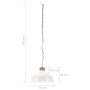 Lámpara colgante industrial 58 cm blanca E27 de vidaXL, Lámparas - Ref: Foro24-320832, Precio: 73,08 €, Descuento: %