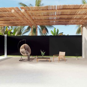 Toldo lateral retráctil negro 220x1200 cm en Sombrillas | Comprar online en Foru.es