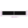 Toldo lateral retráctil negro 220x1200 cm en Sombrillas | Comprar online en Foru.es