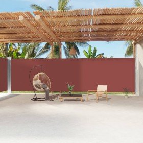 Toldo lateral retráctil marrón 220x1200 cm en Sombrillas | Comprar online en Foru.es