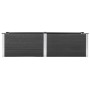 Arriate elevado de jardín WPC gris 200x50x54 cm en Macetas y jardineras | Comprar online en Foru.es