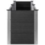 Arriate elevado de jardín WPC gris 200x50x54 cm en Macetas y jardineras | Comprar online en Foru.es
